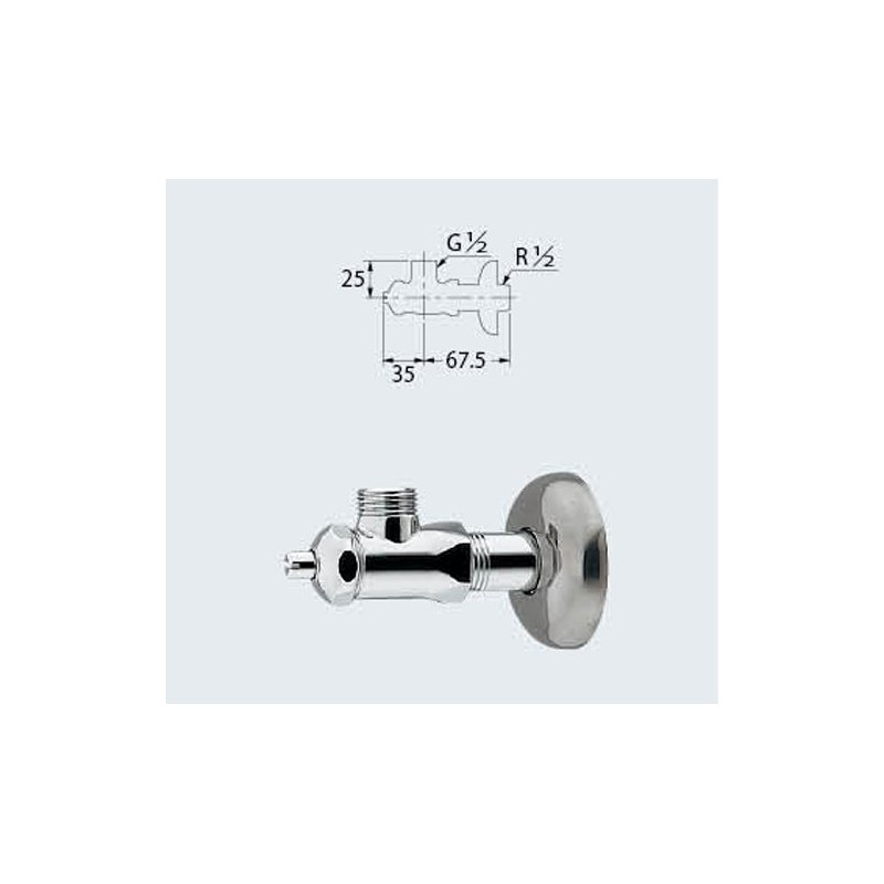 Kakudai D-Type Shut-off Valve Main Unit 705-801-13