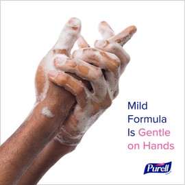 PURELL Antimicrobial Foaming Hand Soap, Light Fragrance, 1200 mL Refill for PURELL ES10 Automatic Soap Dispenser (Pack of 2) – 8382-02