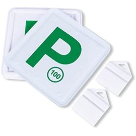 [2PK] Handy Automotive Clip-On Green P Plates,Quick and Easy to Install, No Nuts or Bolts, Fits Most Vehicles, Damage Free - 13.5cm (NSW-Only)