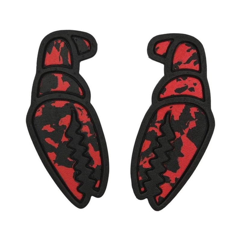 CLUB GRAB MEGA CLAWS Deck Pad Snowboard Mega Claws-BLACK-RED