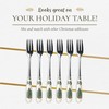 Spode Christmas Tree Collection Pastry Forks, Set of 6, Stainless