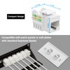 iwillink Cat6 Keystone Jack 10-Pack, RJ45 Keystone Jack, 90-Degree Ethernet