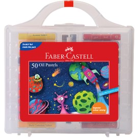 Faber-Castell Faber-Castell Oil Pastels Set Of 50 Easy To Pack And Carry Colour Tool Box