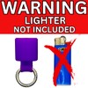 Mini BIC Keychain Lighter Holder with Spring Clip | J5