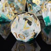 ORUZA DND Dice Set 7 Pieces Resin Polyhedral D&D Dice