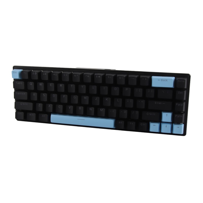 Mechanical Keyboard 68 Keys RGB Backlight Compact Wired Keyboard with