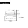 Tub Spout with Integrated Diverter for 1/2 inch Copper Tube