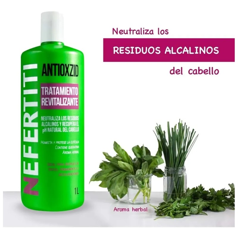 Tratamiento Antioxzid Nefertiti Keratina Revitalizante 1 Lt