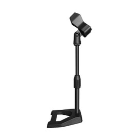Desk Mic Stand - Upgraded Adjustable Table Microphone Stand with Mic Holder - 5 to 10 inch