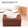 Hapivida Wood Tissue Box Cover, Rectangular Tissue Box Organizer Elegant