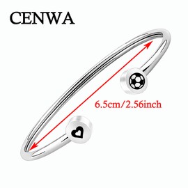 CENWA - Pulsera de fútbol para el fin de la temporada de entrenador y regalo ajustable para mamá de fútbol