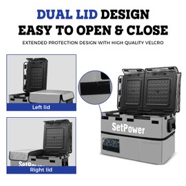 Setpower 55L Insulated Protective Cover for PT55 Car Fridge,12 Volt Portable Car Refrigerator Cover