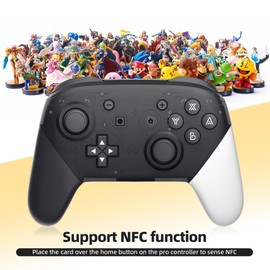 Switch Pro Controller, Wireless Switch Controllers with Carrying Storage Case, Upgraded Gamepad Switch Remote Replacement for Switch Controller, Support NFC/Dual Vibration/Screenshot/Wake-up Function