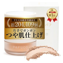 Non-Falling Face Powder for Makeup Touch-Up Powder 【Prevents Shine x Makeup Smudging x Mask Smudging】Makeup Charge Puff (PAFUCO)