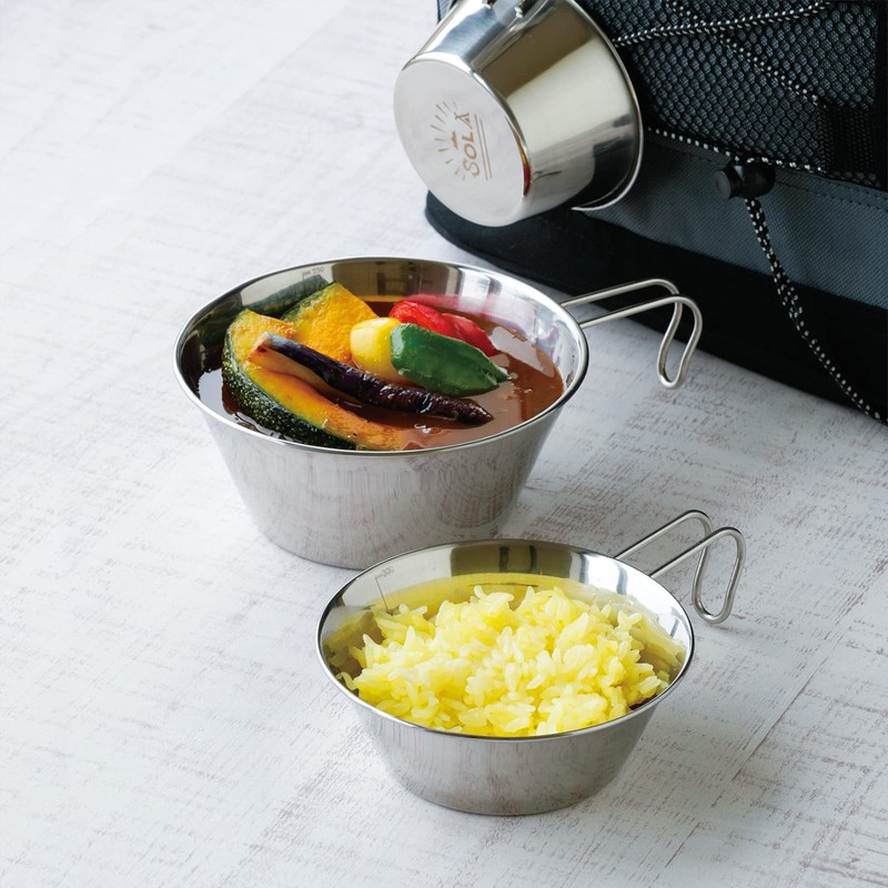 Kakusee Sierra Cup, Stainless Steel, Different Sizes, Stackable, with Measurement,