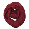 Wrapables Thick Knitted Winter Warm Infinity Scarf - Burgundy
