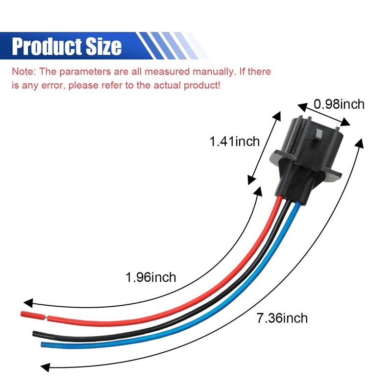 2PCS 9008 H13 Car Headlight Connector, Male Socket Adapter with
