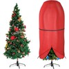 Upright Christmas Tree Storage Bag with Adjustable Straps, Zipper &