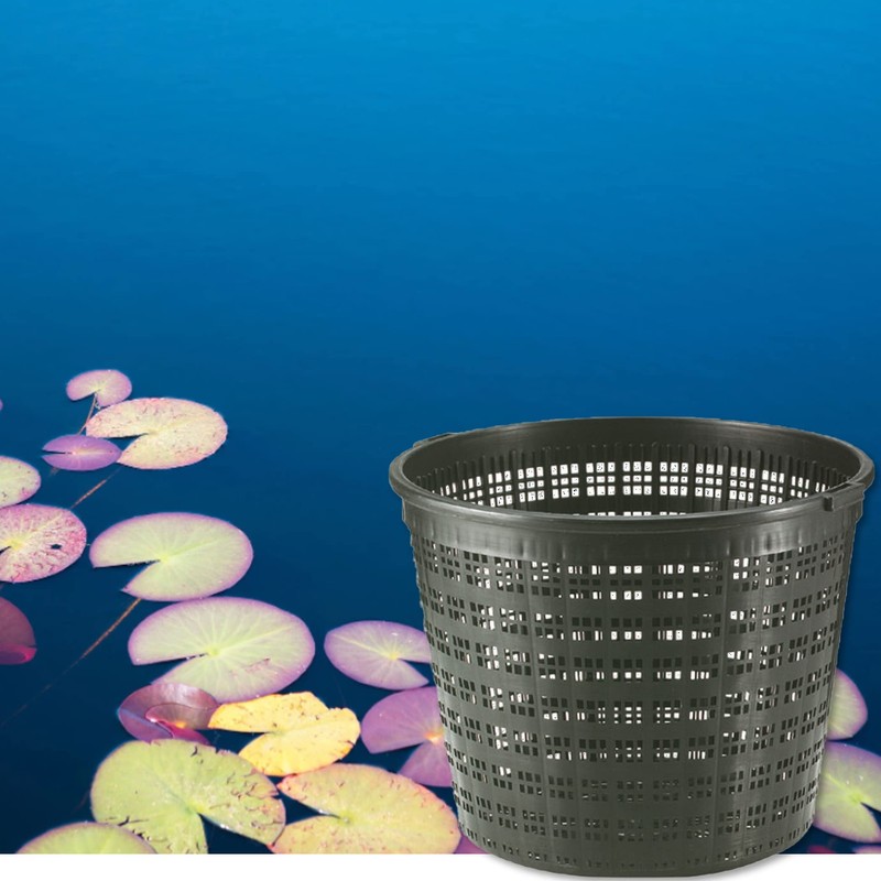Little Giant UPB-R9-PW Round Aquatic Plant Basket for Ponds, 9.3
