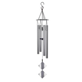 Sunset Vista Designs Wind Chimes for Outside Garden Décor Aluminum Wind Chime, 36", Double Diamond
