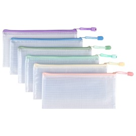 Tamaki 10 Pack Small Mesh Zipper Pouch Bags A6 Size