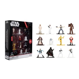 Jada Star Wars Nano Metalfigs 12-Pack – Series 1 Toys | 1.65” Die-Cast Mini Figures Featuring Luke Skywalker, Darth Vader, Princess Leia, and More