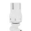 NRG 15mm White Bathroom TRV Thermostatic Radiator Valve + Lockshield