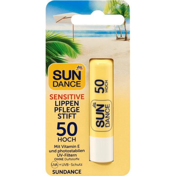 SUNDANCE Lip Care Sensitive Sun Care Protection SPF 50, 4.8 g