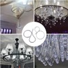 BE-TOOL 100 Pcs Chandelier Replacement Part Stainless Steel Chandelier Hook