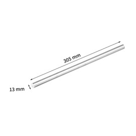 USAMILY 4pcs 13mm Aluminum Round Rod, 12 inches in Length Solid Lathe Bar Stock for DIY Crafts and Machine Parts