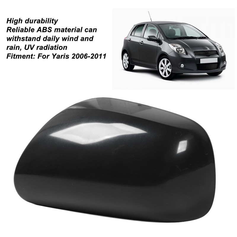 Car Rearview Mirror Housing Cover Black UV Protection Side Door