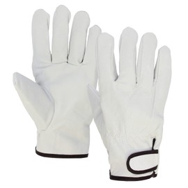 Otafuku Gloves, Leather Gloves, Pig Leather, Inner Cotton Type, Wrist Magic R-35 L