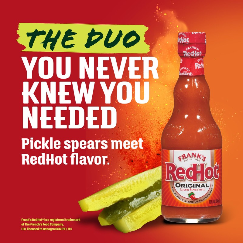 Vlasic Frank's RedHot Original Cayenne Pepper Sauce Flavored Kosher Dill