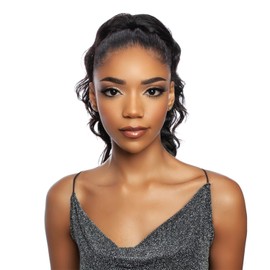 Mane Concept Human Hair Ponytail Pristine PRPE03 Loose Deep Drawstring Ponytail 16" (NATURAL)