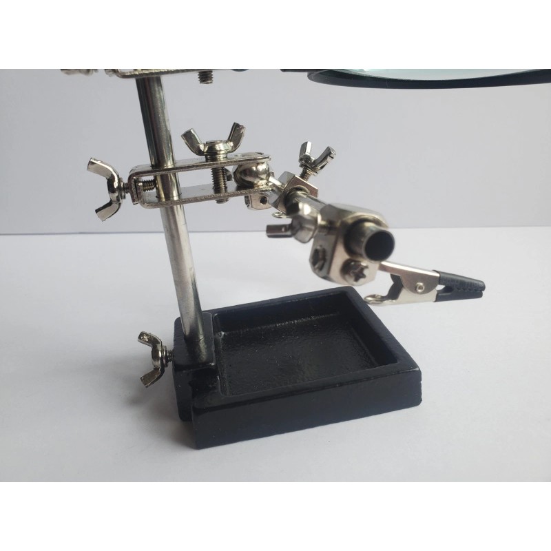 Duratool Third Hand Soldering Iron Stand Helping Clamp Vise Clip