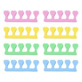 RTRTGS 8-Piece Toe Separator, Sponge Toe Separator, Soft Foam Finger Spreader Set, Toe Separator, Finger Divider, Spacer, Pedicure, Manicure Tool
