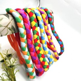 Sports Headband - New Hand-Woven Absorbent Towel Fabric Headband One Size/Purple 15ea