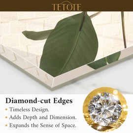 TETOTE 30" x 36" Rectangle Mirror with Frameless Tempered Beveled Edge for Vanity and Bathroom