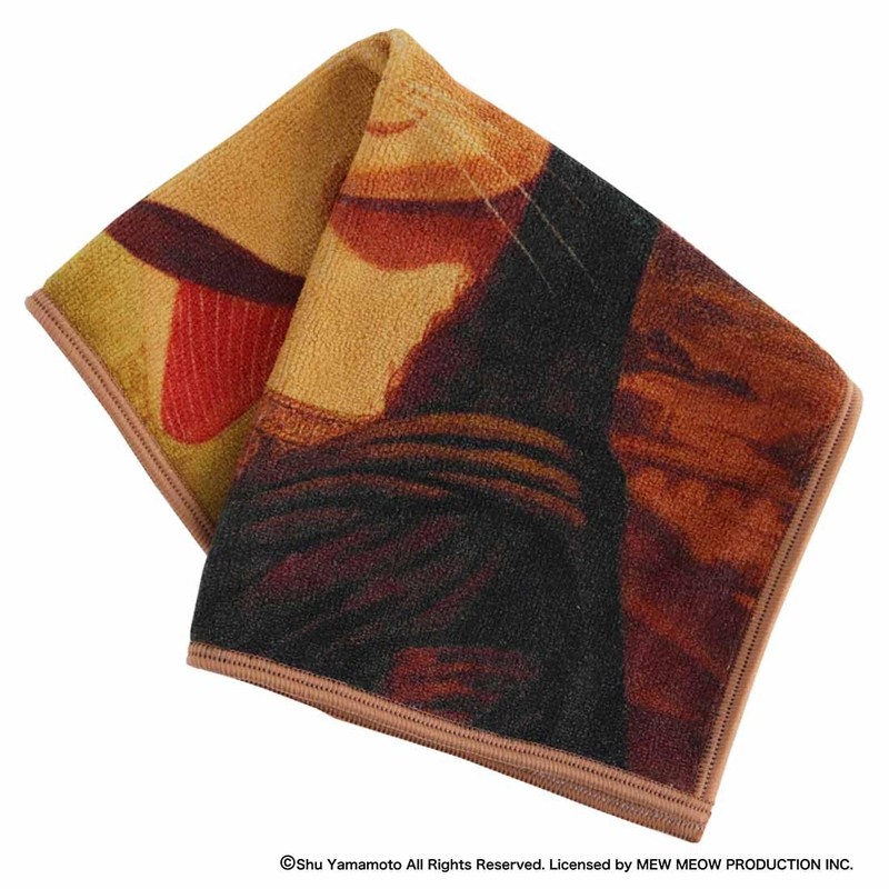 CAT ART 000220-0001-01 Cat Art Smartphone Wipe Handkerchief, Monya Liza/Leonardo