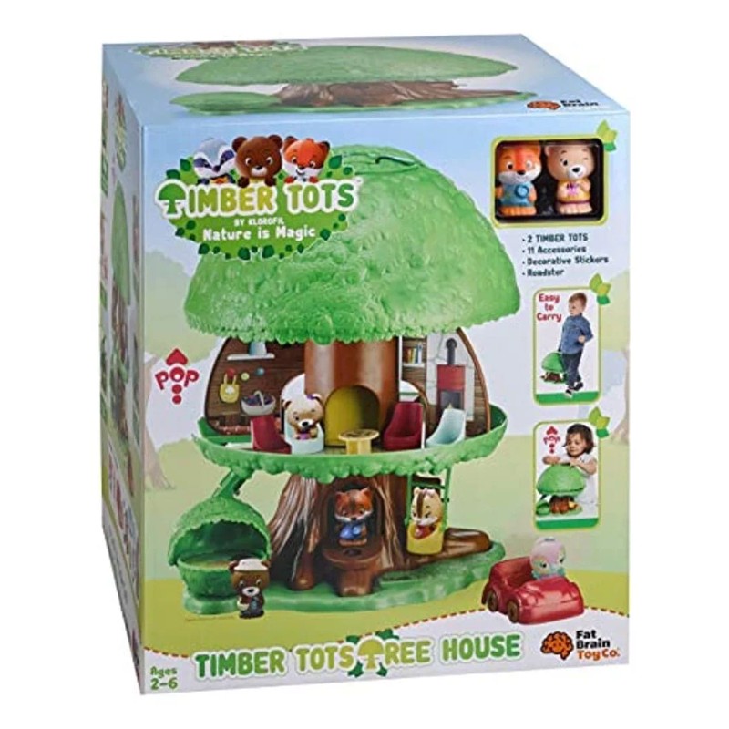 Fat Brain Toys Timber Tots Tree House Juguetes Clásicos Y