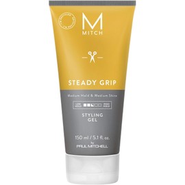 MITCH by Paul Mitchell Gel para Cabello Steady Grip para Hombre, Fijación Media y Brillo, Ideal para Cabello Fino a Medio, Paul Mitchell, 150 ml