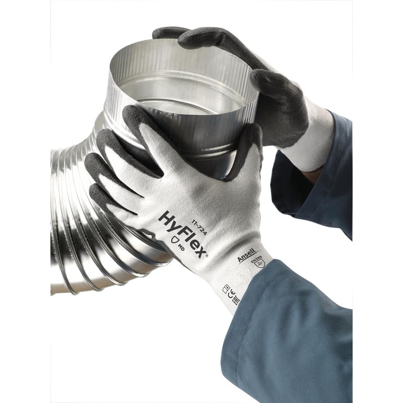 Ansell HyFlex 11-724 Cut protection gloves, mechanical protection, White, Size