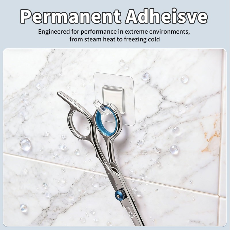 Fzundken 20 Pack Adhesive Wall Hooks for Hanging, Clear Adhesive