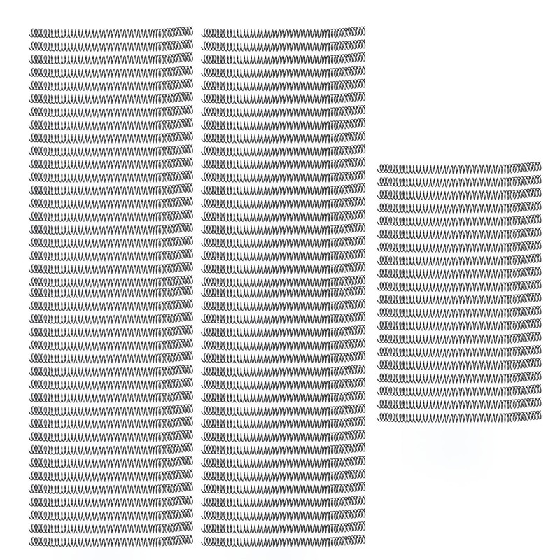 100PCS Binding Spiral 14.3mm Diameter 48 Teeth 4:1 115 Pieces