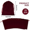 Dokeno Pack of 20 Velvet Bags, Velvet Jewellery Bag, Drawstring