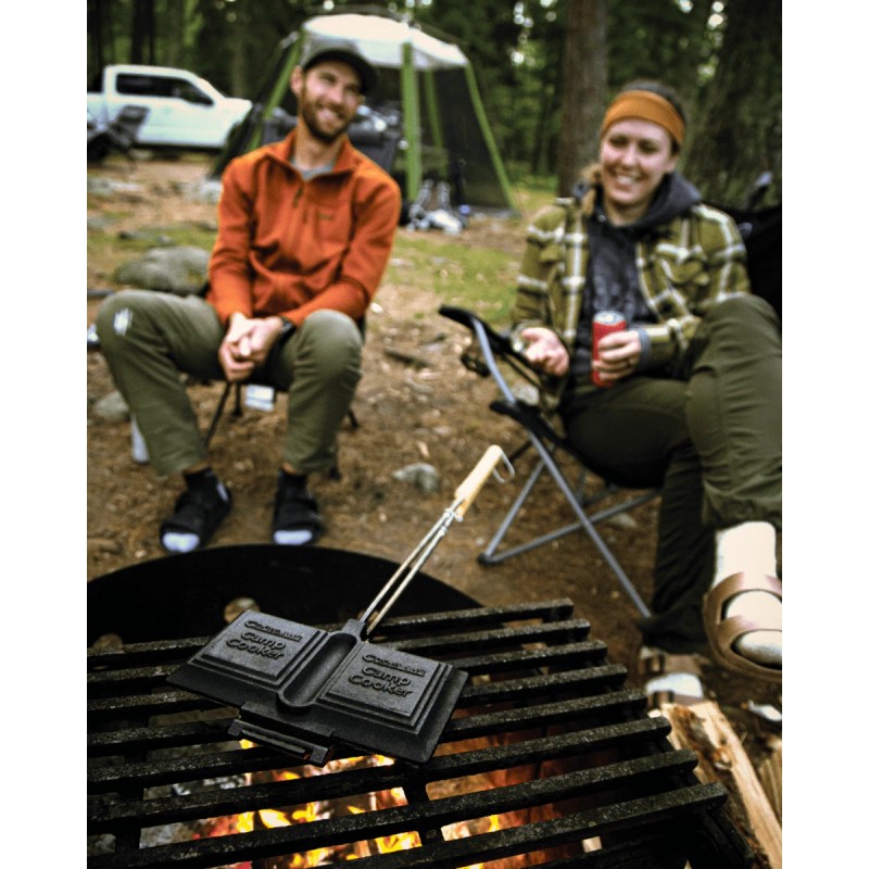 Coghlan's Cast Iron Double Camp Cooker Free Shipping New