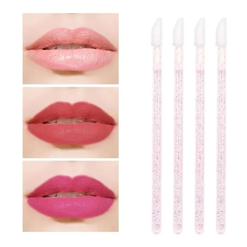 100 Microbrush+50 Lip Brush+50cepillos Para Pestañas Glitter El Color Se