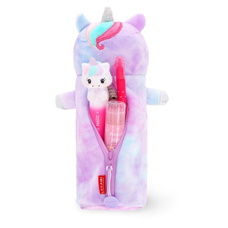 LEGAMI - Super Soft Pencil Case, Unicorn Theme, Soft Pencil