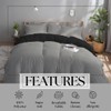 J.Din Grey and Black Dyed Duvet Cover - Soft Brushed