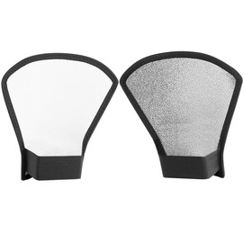 Neewer Flash Diffuser Silver/White Reflector for Nikon Speedlite SB-600,SB-800,SB-900,Canon Speedlite 380EX 430EX 550EX 580EX Vivita Flash Sunpack Sony Pentax Olympus Yongnuo Neewer Godox Flash